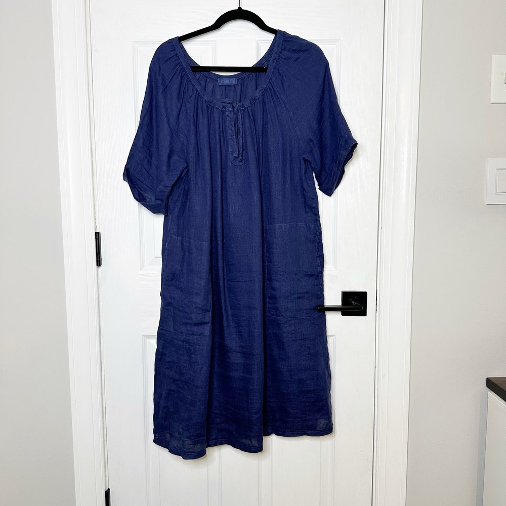 CP SHADES Size M 100% Linen Neeko Dress - Picture 2 of 8